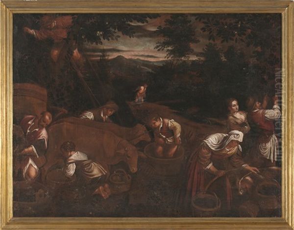 El Otono Oil Painting by Francesco Bassano