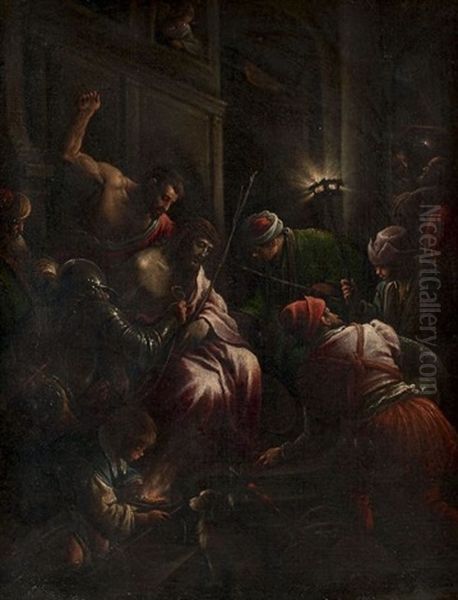 Le Couronnement D'epines Oil Painting by Francesco Bassano