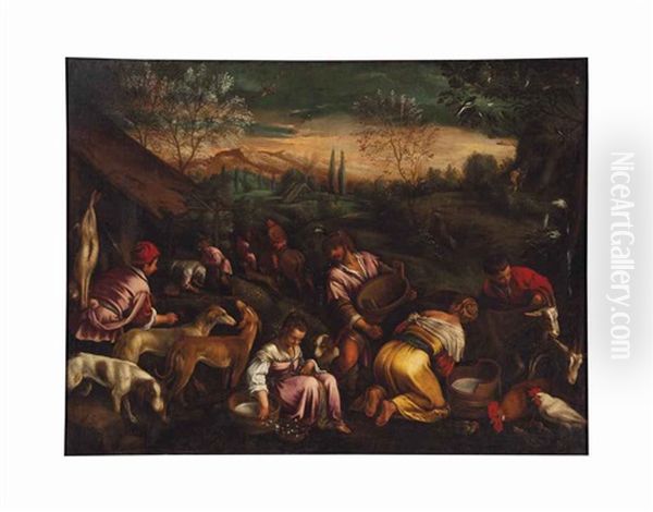 Spring Oil Painting by Francesco Bassano