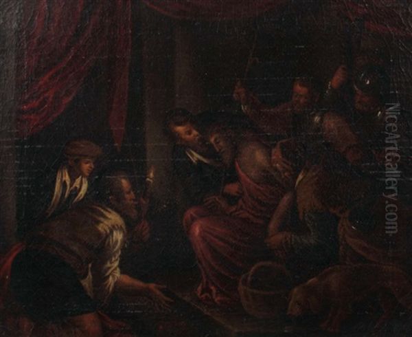 Geiselung Christi Oil Painting by Gerolamo da Ponte Bassano