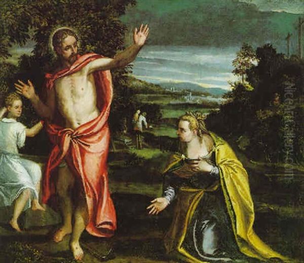 Noli Me Tangere Oil Painting by Gerolamo da Ponte Bassano