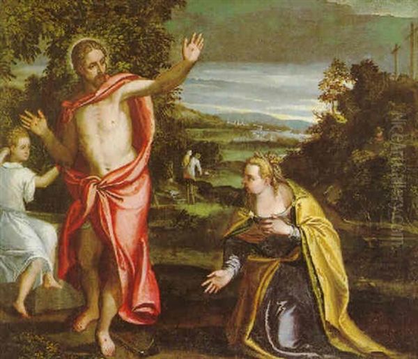 Noli Me Tangere Oil Painting by Gerolamo da Ponte Bassano