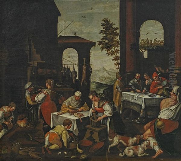 Der Herbst Oil Painting by Jacopo dal Ponte Bassano