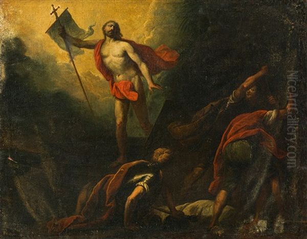 The Resurrection Of Jesus Oil Painting by Jacopo dal Ponte Bassano