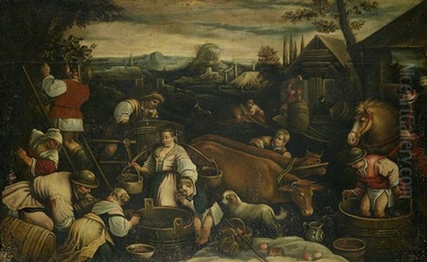 El Otono Oil Painting by Jacopo dal Ponte Bassano