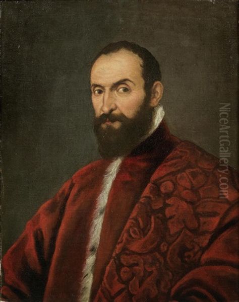 Portrait Of A Venetian Senator Oil Painting by Jacopo dal Ponte Bassano