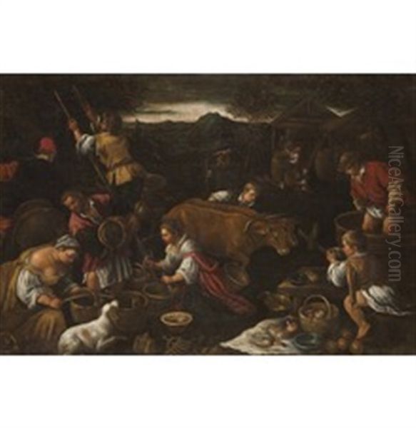 Allegoria Dell'autunno Oil Painting by Jacopo dal Ponte Bassano