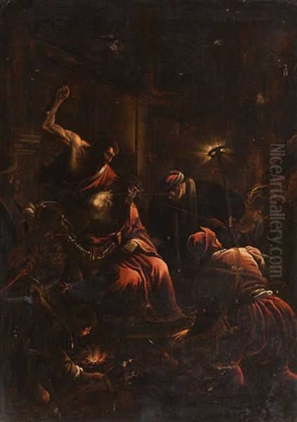 Geiselung Christi Oil Painting by Jacopo dal Ponte Bassano