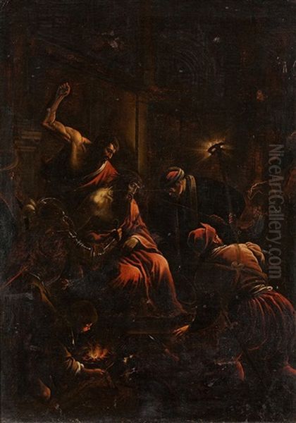 Geiselung Christi Oil Painting by Jacopo dal Ponte Bassano