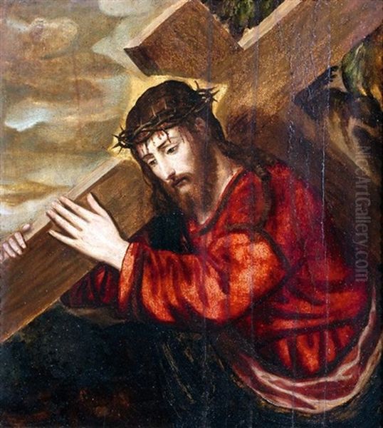 Kreuztragung Christi Oil Painting by Jacopo dal Ponte Bassano