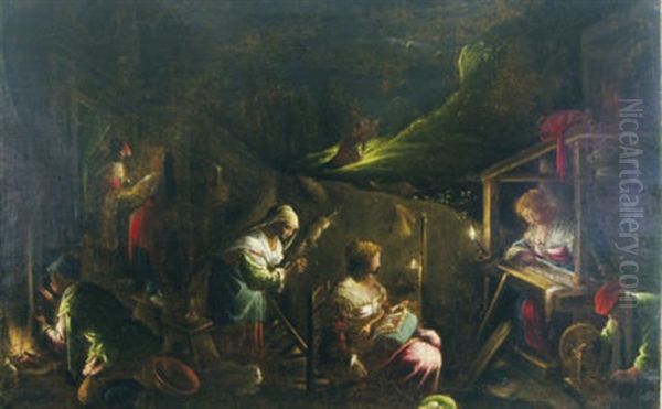 Joachim's Vision Oil Painting by Jacopo dal Ponte Bassano