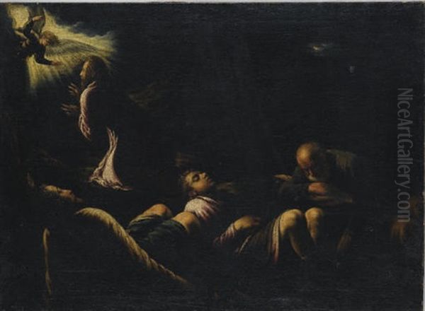 Cristo Nell'orto Oil Painting by Jacopo dal Ponte Bassano