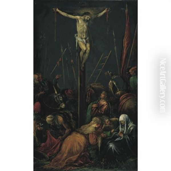 The Crucifixion by Jacopo dal Ponte Bassano