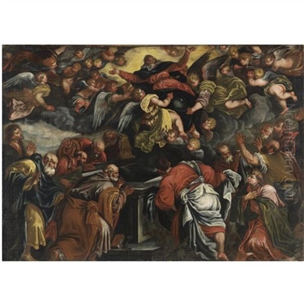 Assunzione Della Vergine Oil Painting by Jacopo dal Ponte Bassano