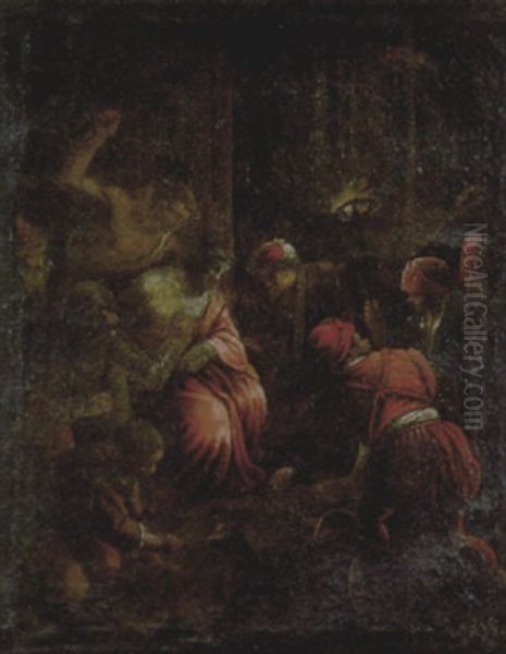 Cristo Deriso Oil Painting by Jacopo dal Ponte Bassano