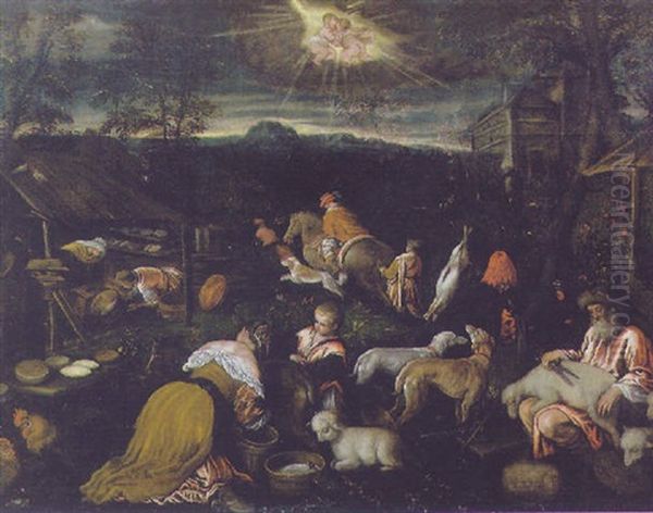 La Primavera Oil Painting by Jacopo dal Ponte Bassano