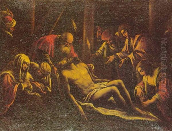 Deposition Of Christ Oil Painting by Jacopo dal Ponte Bassano