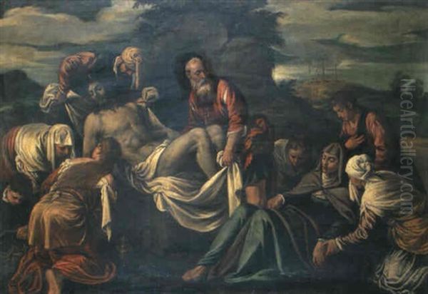 Deposizione Oil Painting by Jacopo dal Ponte Bassano