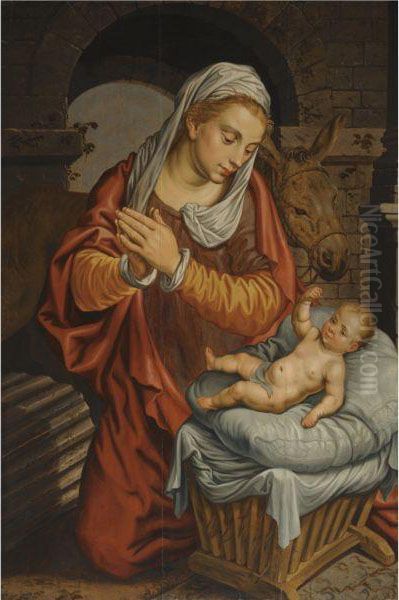 The Nativity Oil Painting by Pieter Aertsen