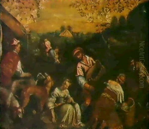 La Primavera Oil Painting by Jacopo dal Ponte Bassano