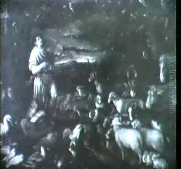 Orpheus Unter Den Tieren by Jacopo dal Ponte Bassano