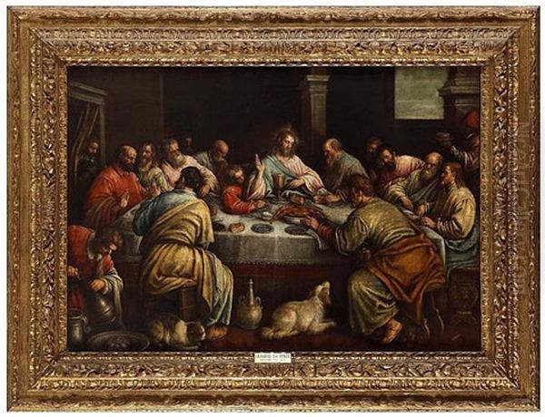 The Last Supper Oil Painting by Leandro da Ponte Bassano