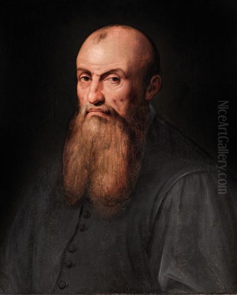 Portrait Of A Bearded Man Oil Painting by Leandro da Ponte Bassano