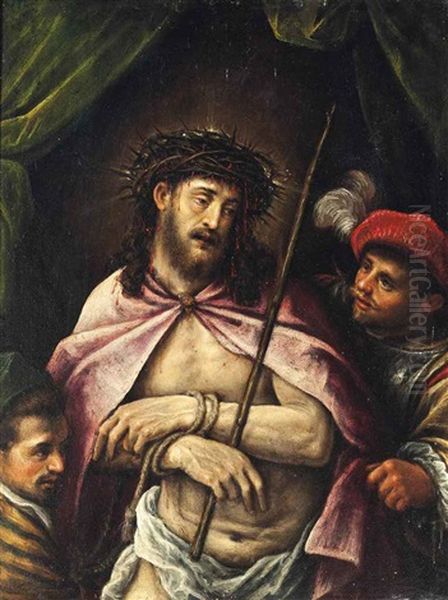 The Mocking Of Christ by Leandro da Ponte Bassano