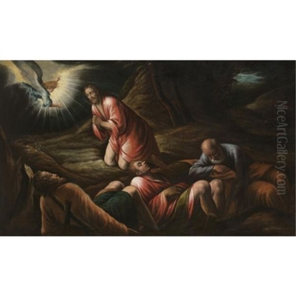 The Agony In The Grden Oil Painting by Leandro da Ponte Bassano