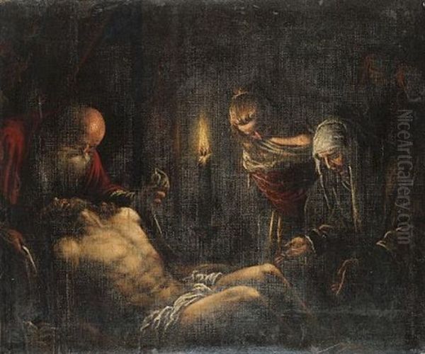 The Lamentation Oil Painting by Leandro da Ponte Bassano