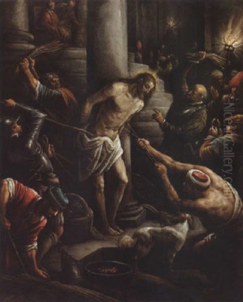 La Flagellazione Oil Painting by Leandro da Ponte Bassano