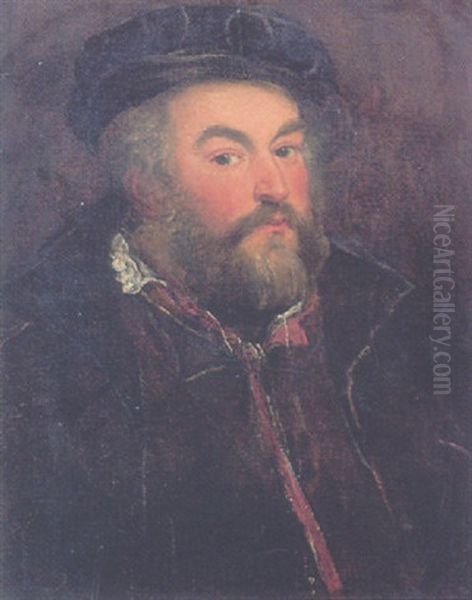 Portrait D'homme Oil Painting by Leandro da Ponte Bassano