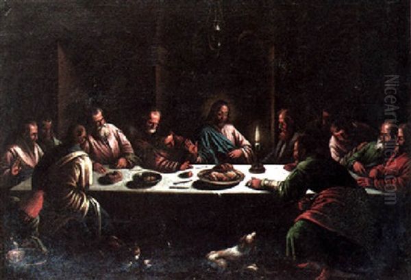 The Last Supper Oil Painting by Leandro da Ponte Bassano