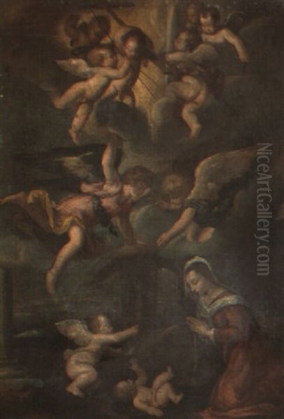 The Nativity Oil Painting by Leandro da Ponte Bassano