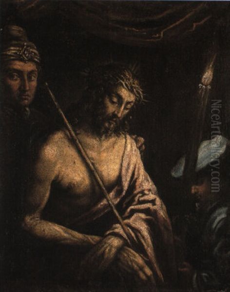 Ecce Homo Oil Painting by Leandro da Ponte Bassano