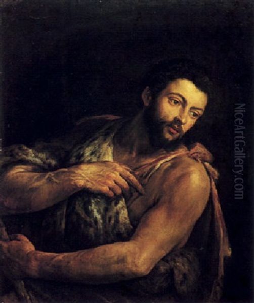 Saint John The Baptist Oil Painting by Leandro da Ponte Bassano