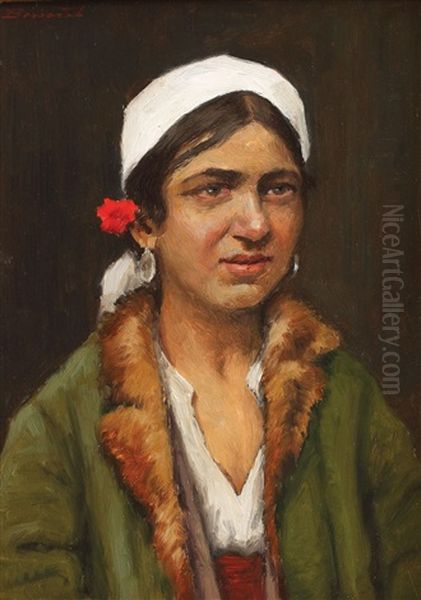 Basmaua Alba Oil Painting by Ludovic Bassarab