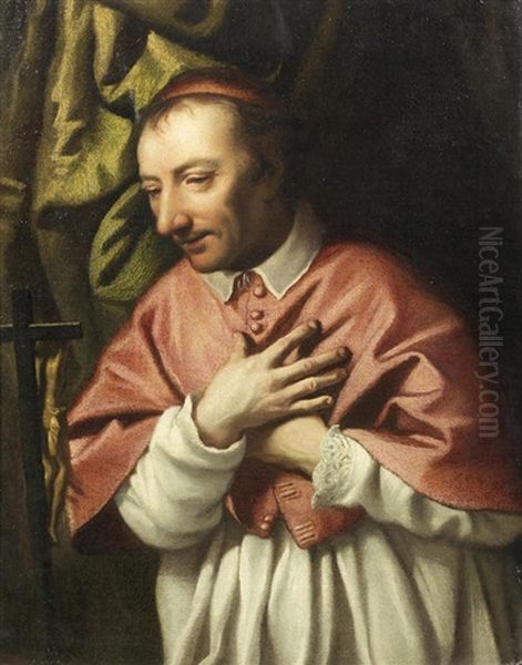 San Carlo Borromeo Oil Painting by Marcantonio Bassetti