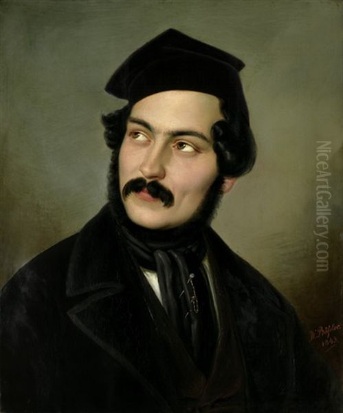 Bildnis Carl Eduard Nicolai by W(ilhelm) Bassler