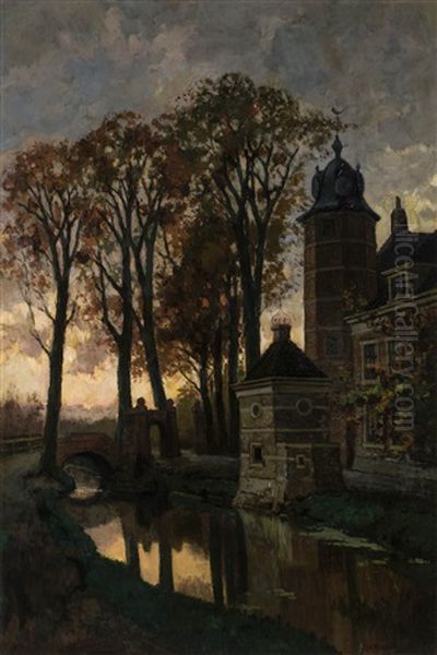 Huis Te Rijswijk Oil Painting by Nicolaas Bastert