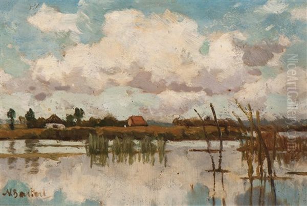 Riviergezicht Oil Painting by Nicolaas Bastert