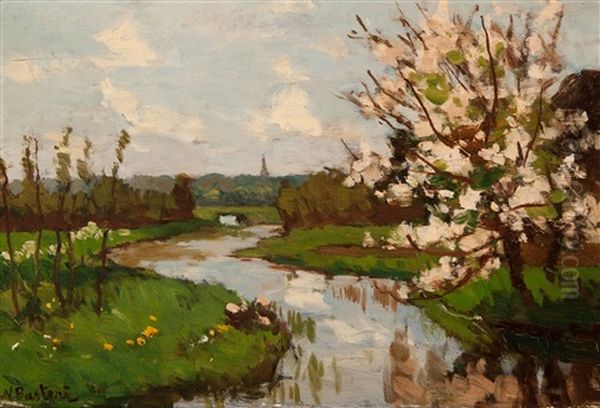 Spring Oil Painting by Nicolaas Bastert