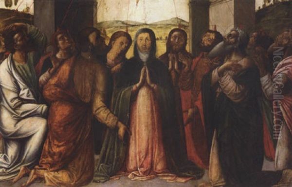 Pentecost Oil Painting by Lazzaro di Jacopo Bastiani