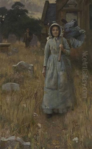 The Prize Cabbage Oil Painting by Jules Bastien-Lepage