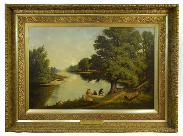 Roger Williams Park Oil Painting by Frederick S. Batcheller