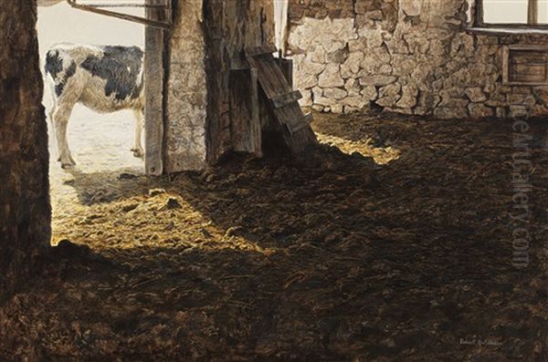 Gudgeon's Barn Oil Painting by Robert Bateman