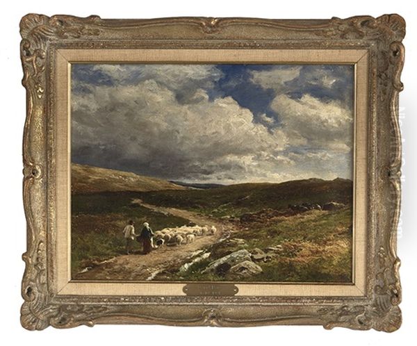 On The Way To Festining, North Wales Oil Painting by David Bates