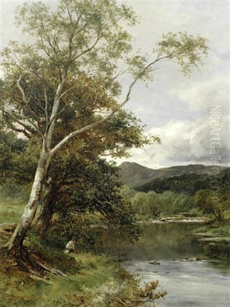 River Landscapes Oil Painting by David Bates