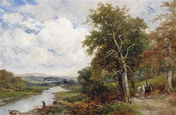 Wharfedale Oil Painting by David Bates