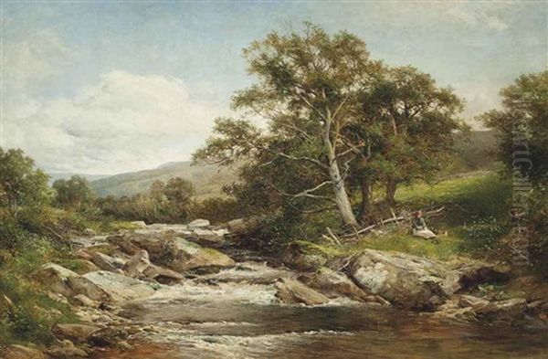 Glen Falloch, Above Ardlui Oil Painting by David Bates